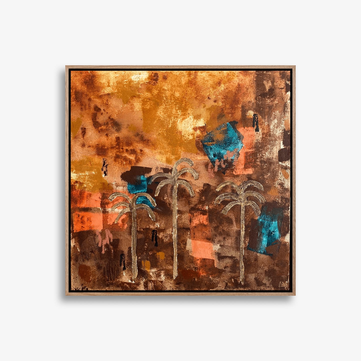 Palm Shadows At Dusk