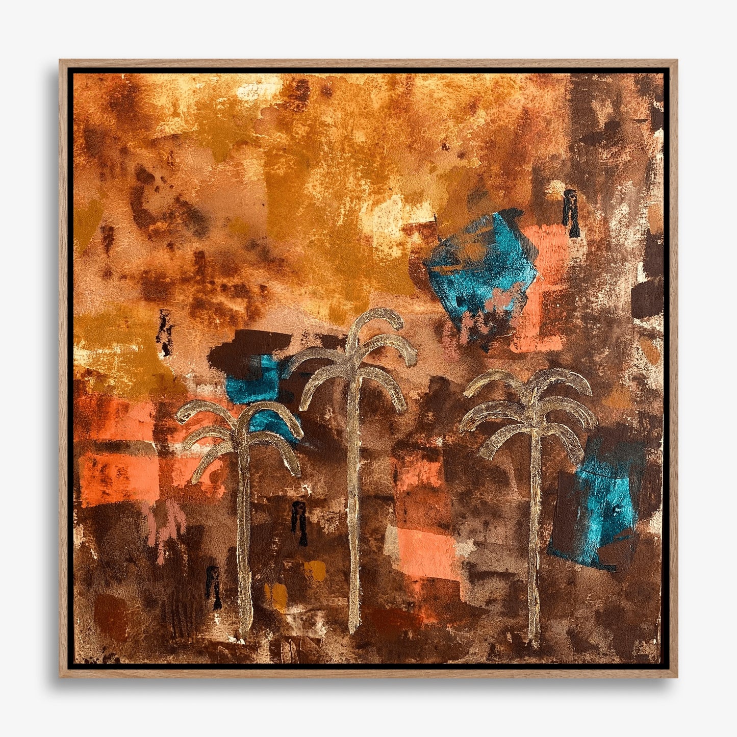 Palm Shadows At Dusk