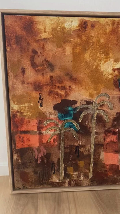 Palm Shadows At Dusk